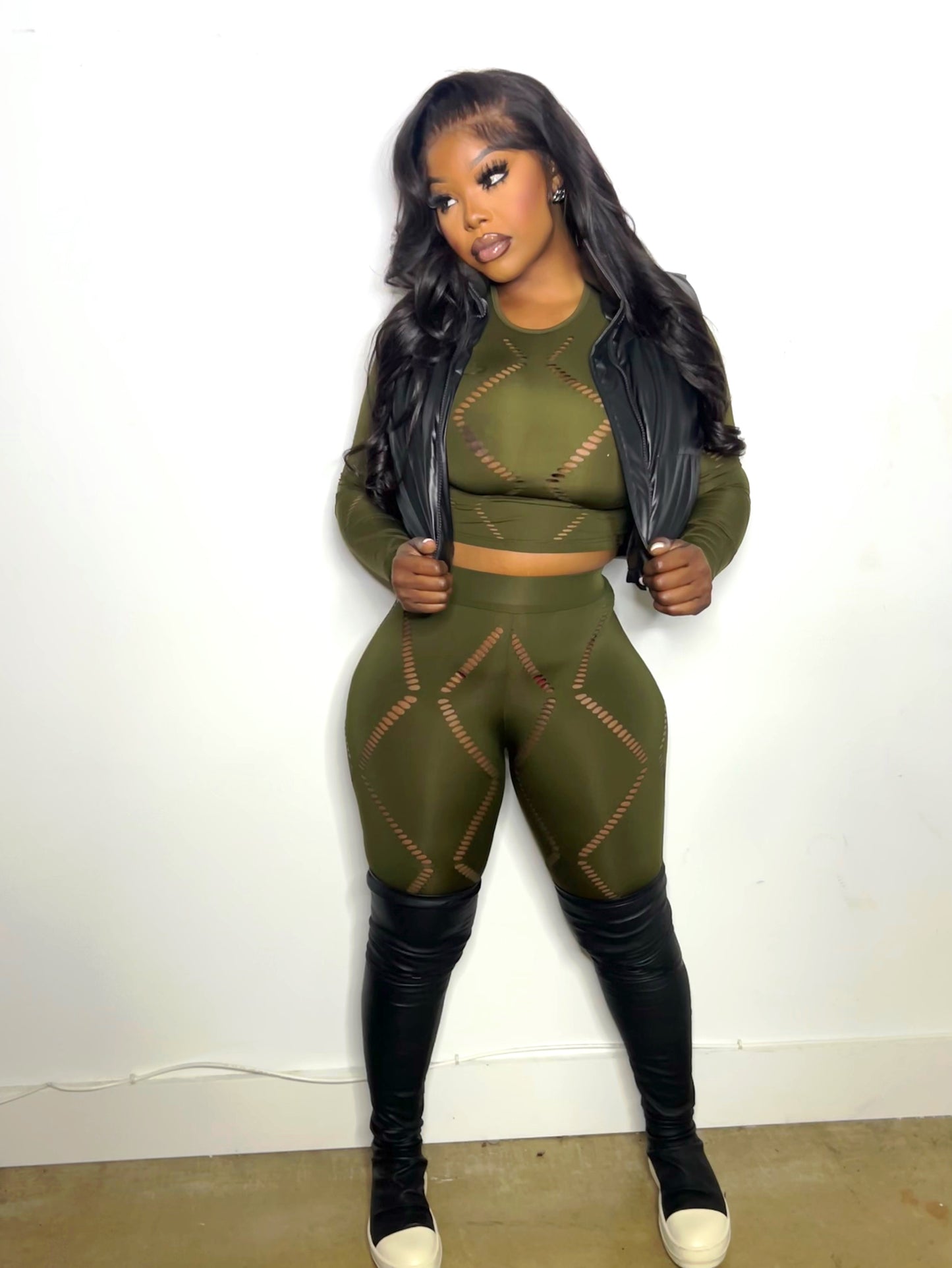 “Ameenah” Set Olive