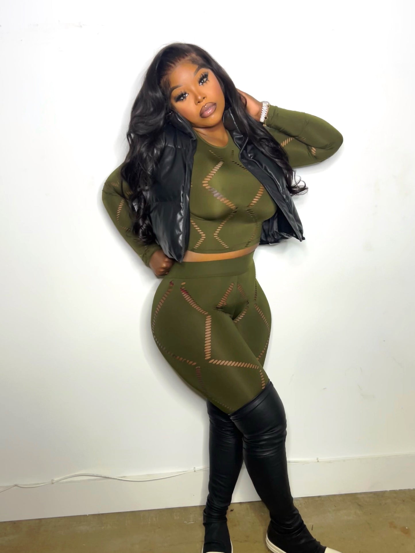 “Ameenah” Set Olive